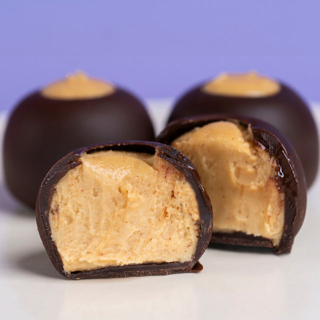 Dark Chocolate Peanut Butter Buckeyes