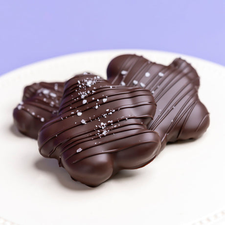 Dark Chocolate Cashew Caramel Turtles
