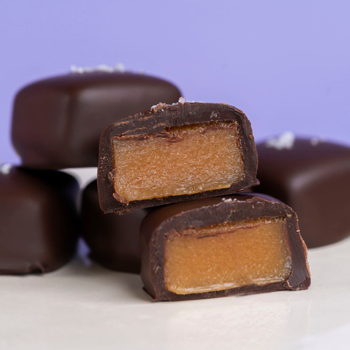 Dark Chocolate Sea Salt Caramels