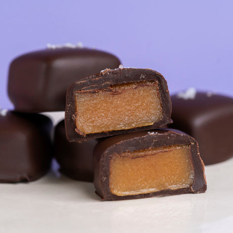 Dark Chocolate Sea Salt Caramels