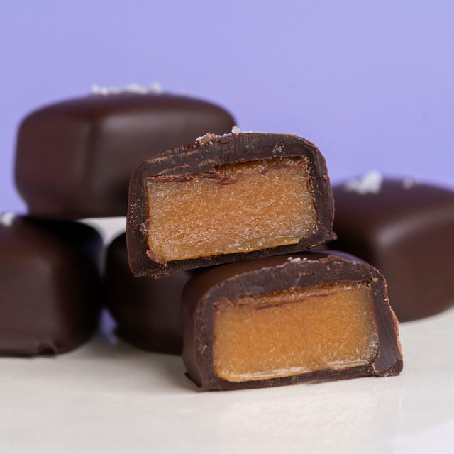 Dark Chocolate Sea Salt Caramels
