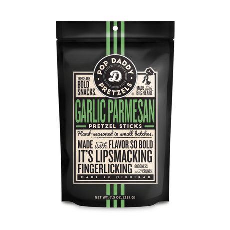 Garlic Parmesan Pretzel Sticks
