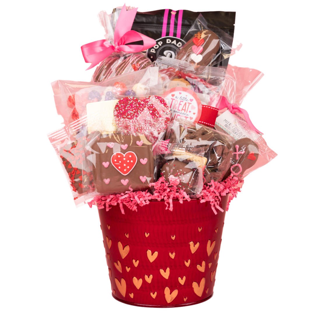 Food Gift Basket Curated Gifts Chocolates Candies Valentines Gifts for Her