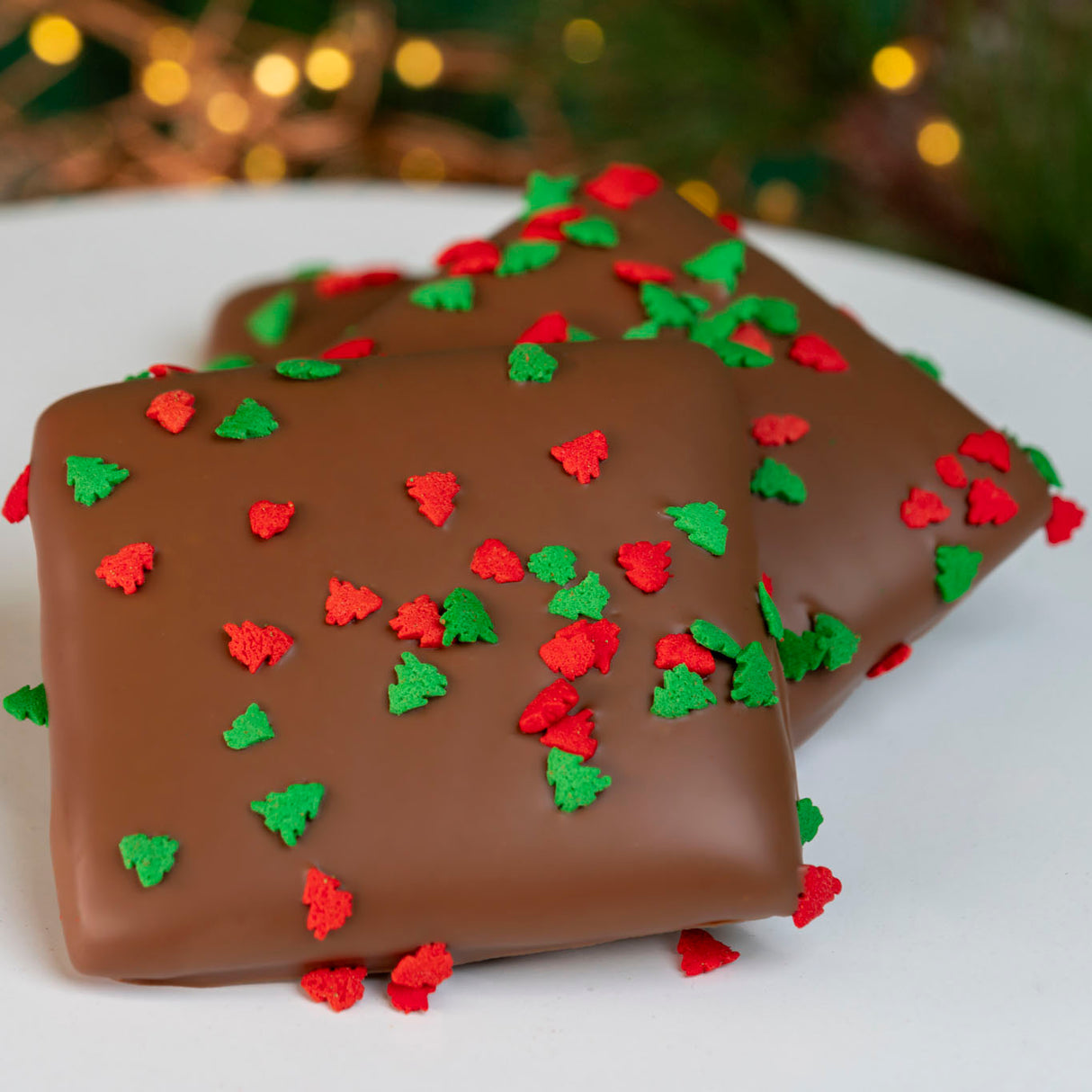 Milk Chocolate Christmas Confetti Graham Crackers