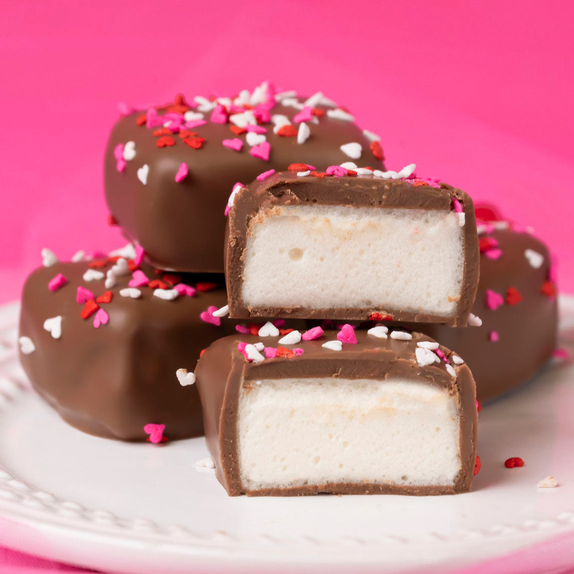 Milk Chocolate Valentine Confetti Marshmallows Chocolates Candy Candies Gourmet Gift Basket Food Gift Baskets Local Delivery National Shipping The Office Scranton Pennsylvania Dunmore