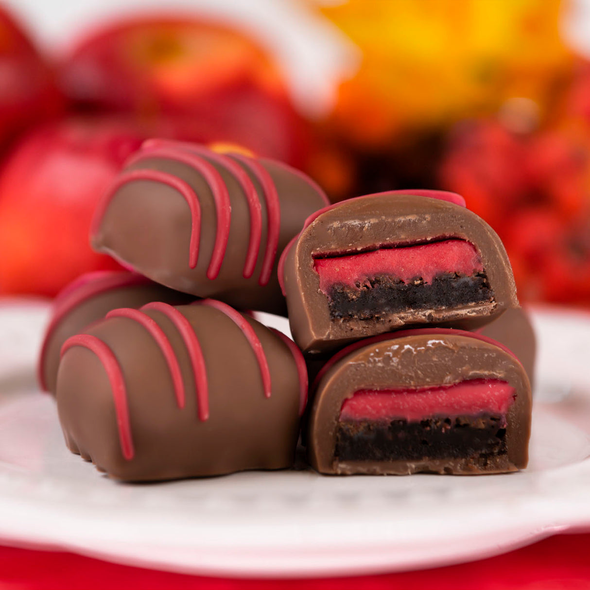 Milk Chocolate Apple Pie Cheesecake Brownie Bites