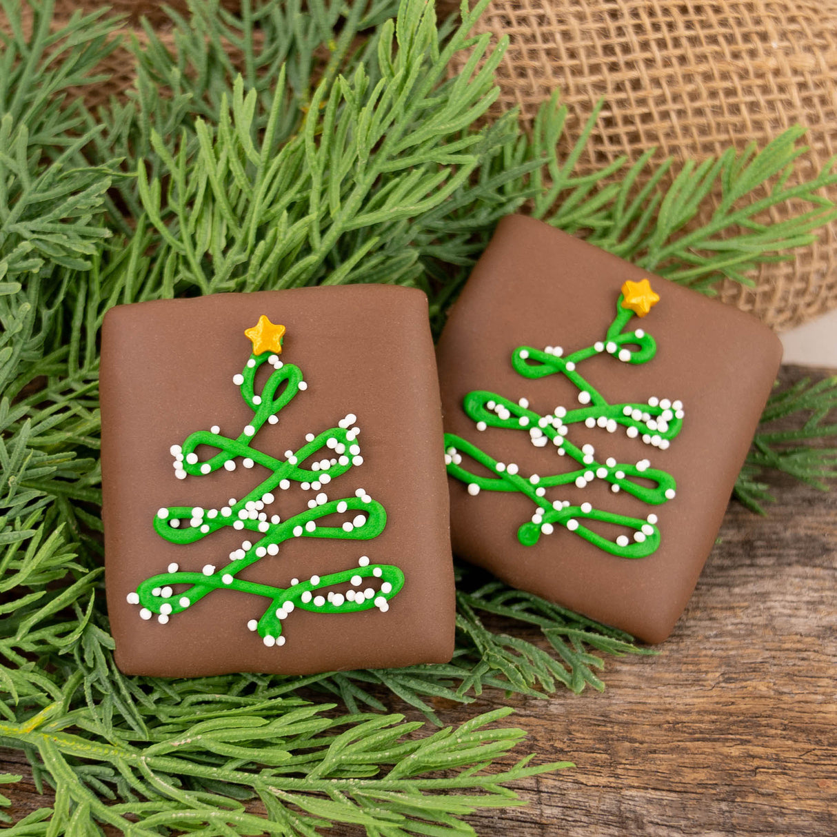 Milk Chocolate Christmas Tree Graham Cracker