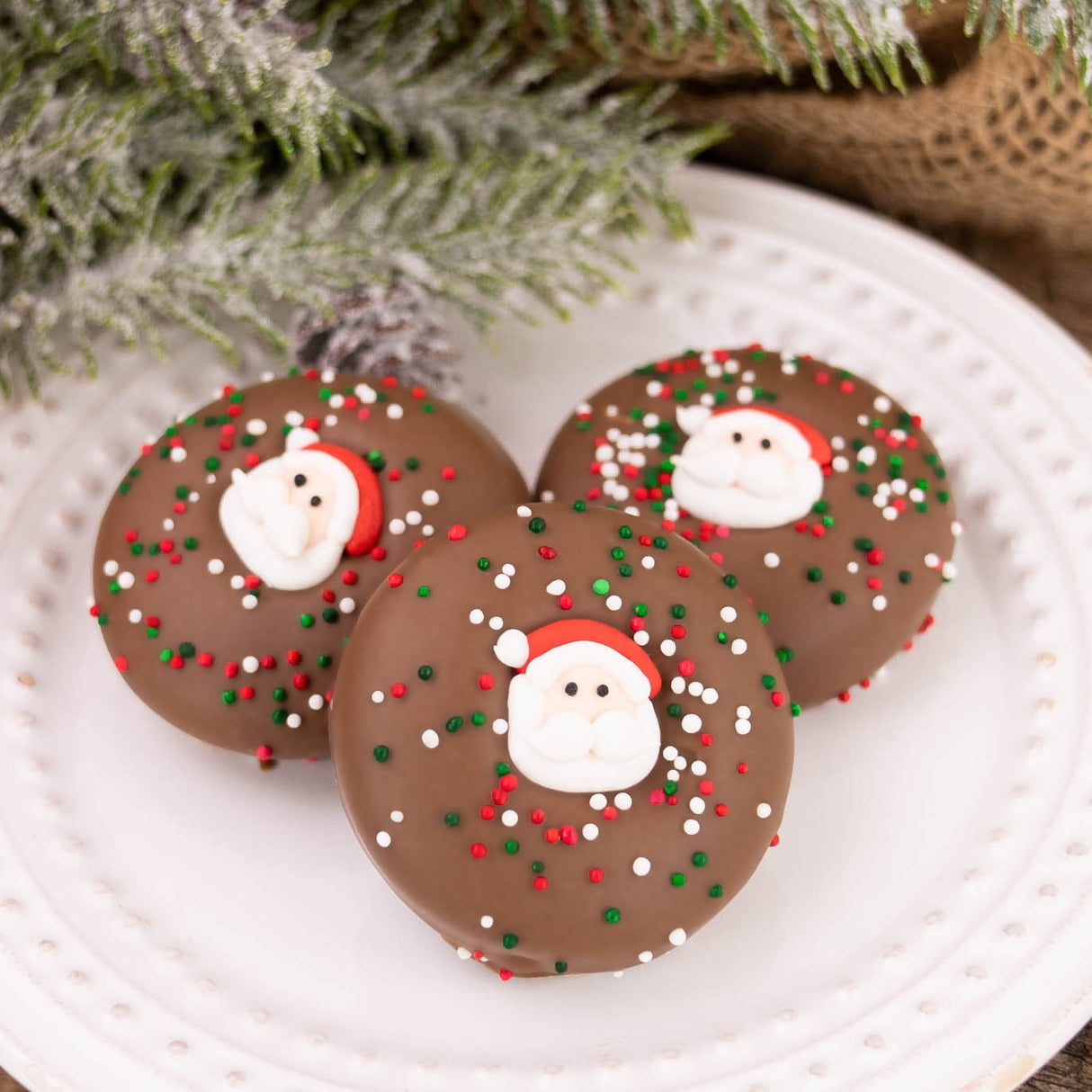 Milk Chocolate Santa Oreo