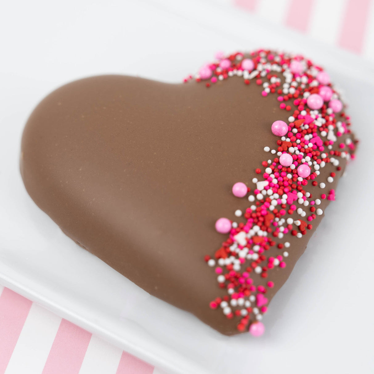 Milk Chocolate Valentine Peanut Butter Heart Sprinkles Nonpareils Shop Local The Office Scranton Pennsylvania Dunmore Gift Basket Food Gift Baskets Gourmet Delivery Shipping Nationally