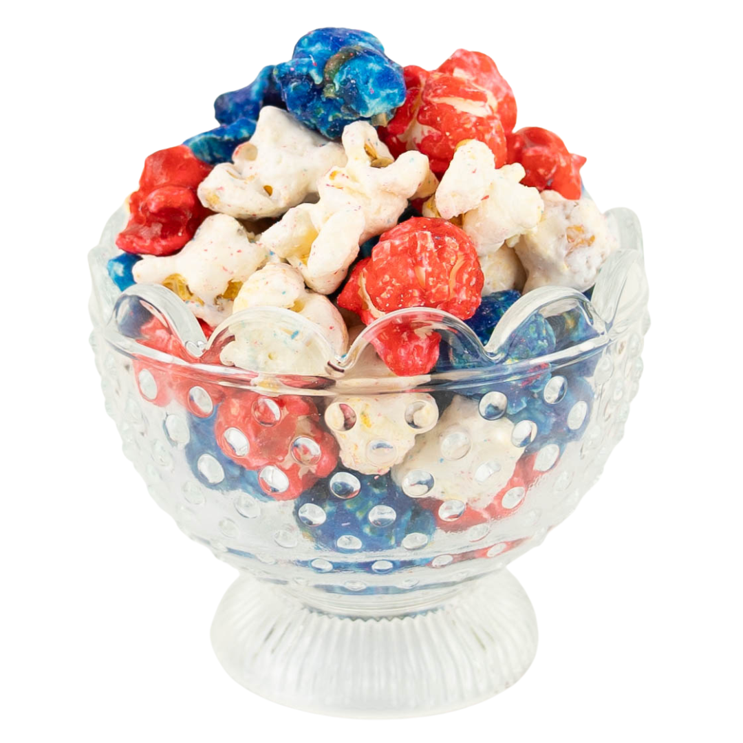 Patriotic Glazed Popcorn