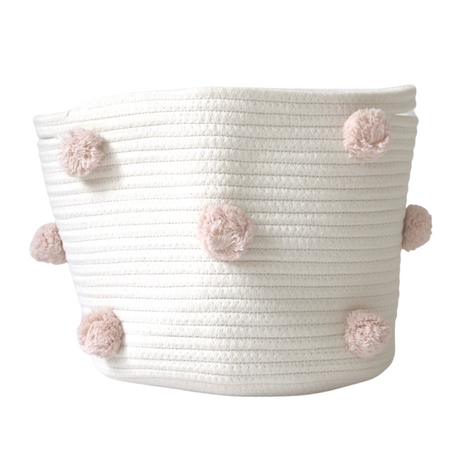 Pink Pom Pom Easter Basket Gift Basket