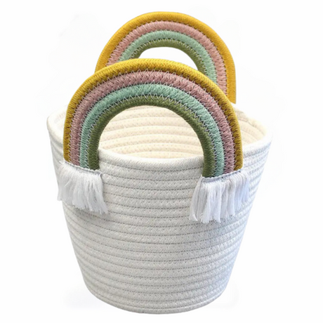 Rainbow Rope Gift Basket & Wrap