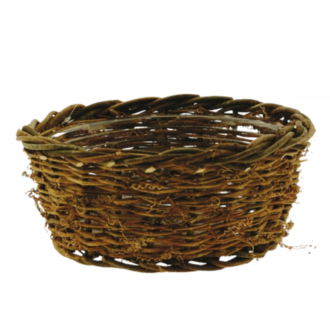 Round Vine Gift Basket & Wrap