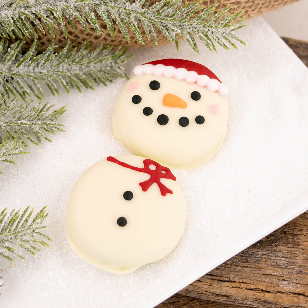 White Chocolate Snowman Oreo Set
