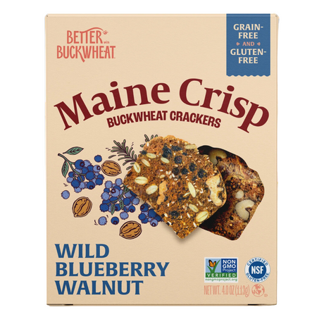Wild Blueberry Walnut Crisps