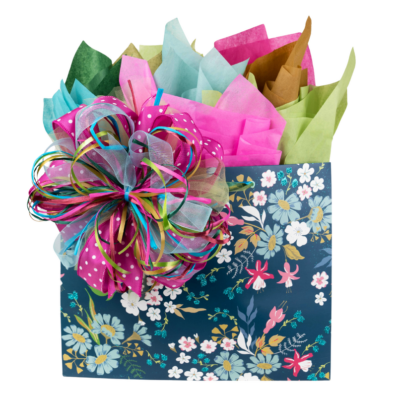 Bright Garden Flowers Gift Bag