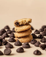 Mini chocolate chip cookies in pint jar with nurse appreciation label and ribbon