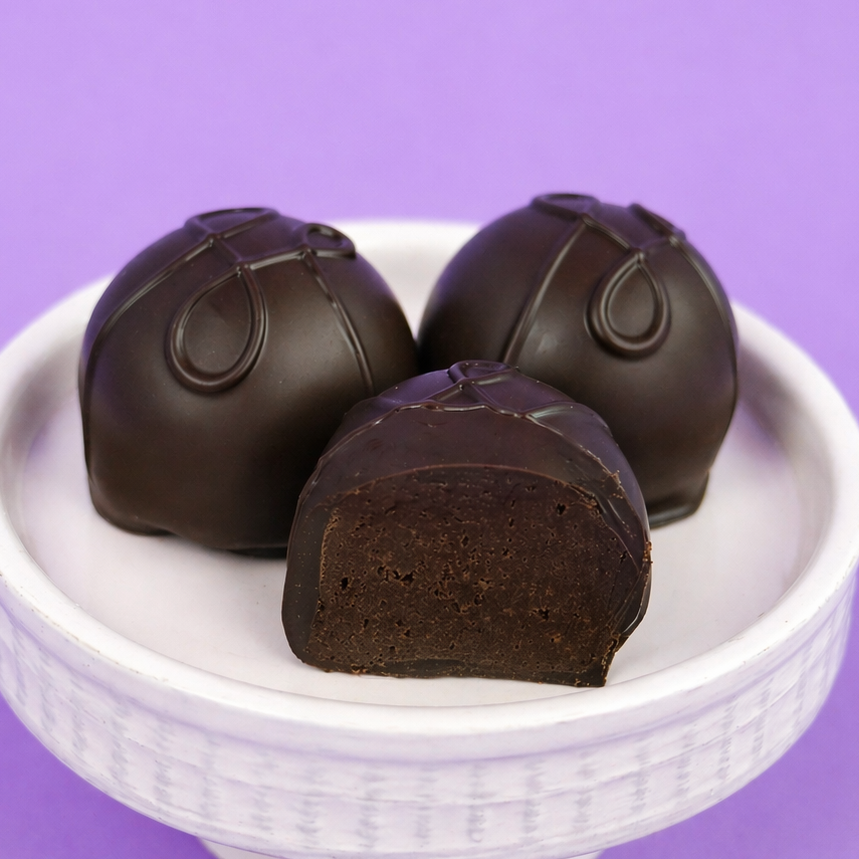 Dark Chocolate Ganache Truffles