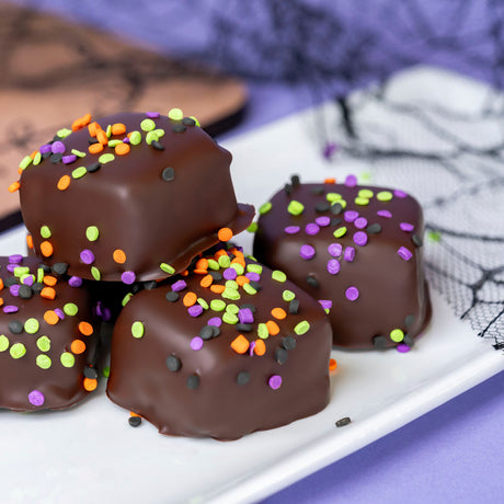 Dark Chocolate Halloween Confetti Marshmallows