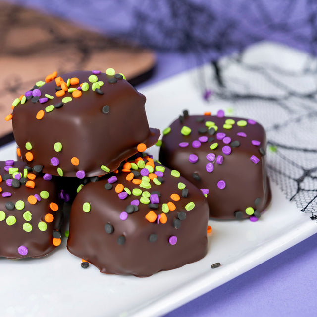 Dark Chocolate Halloween Confetti Marshmallows