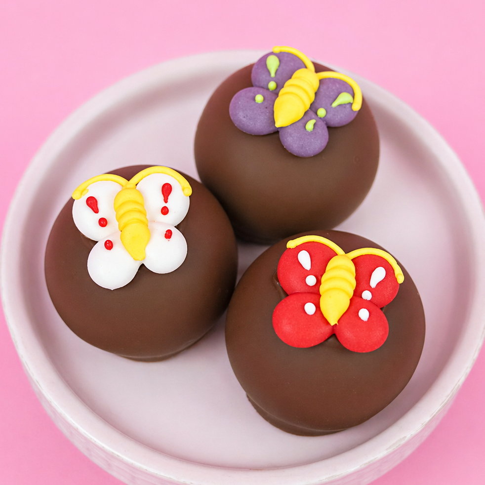 Milk Chocolate Butterfly Ganache Truffles