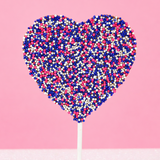 Milk Chocolate Nonpareil Heart Lollipop