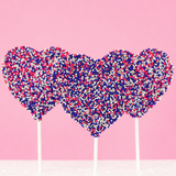Milk Chocolate Nonpareil Heart Lollipop