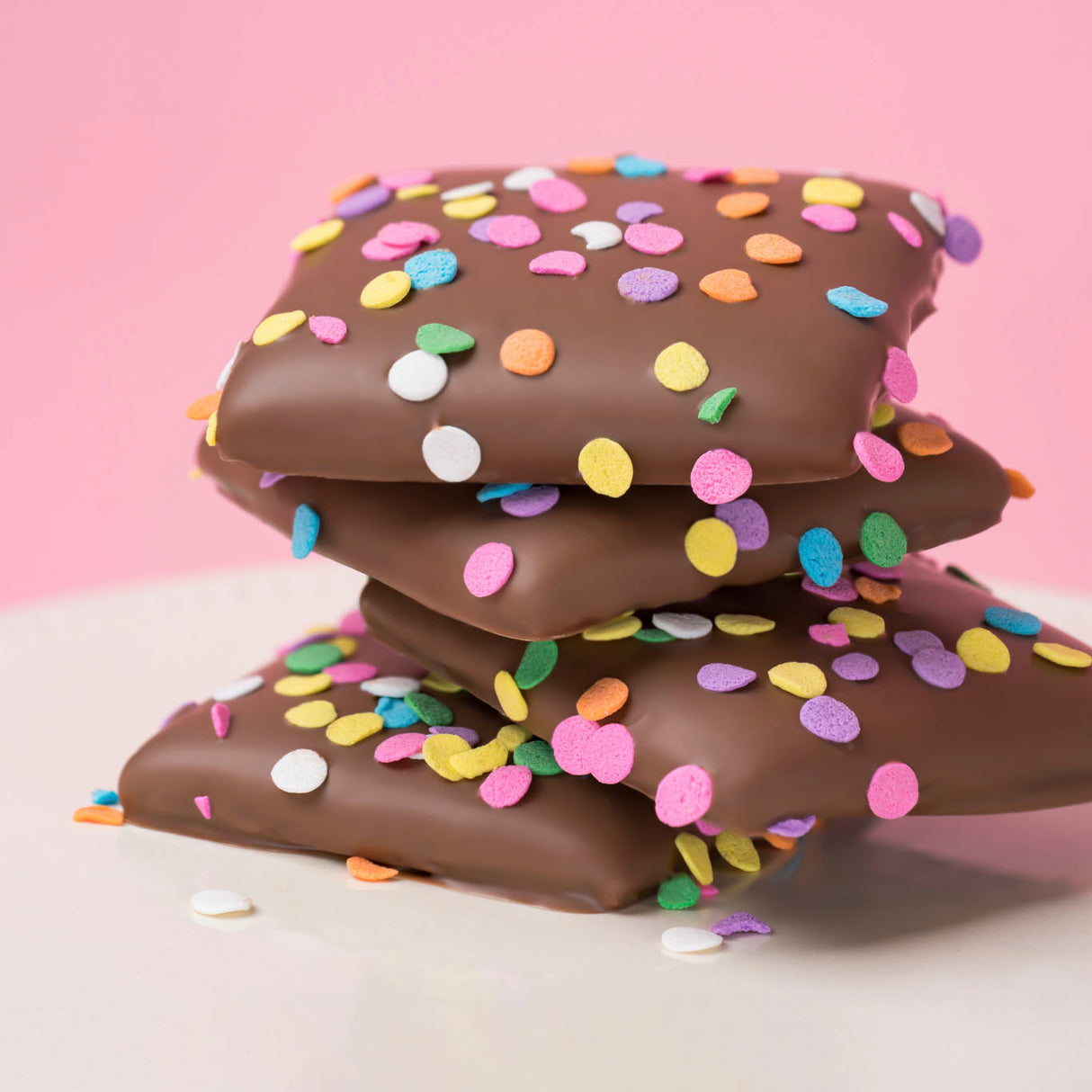 Milk Chocolate Pastel Confetti Graham Crackers