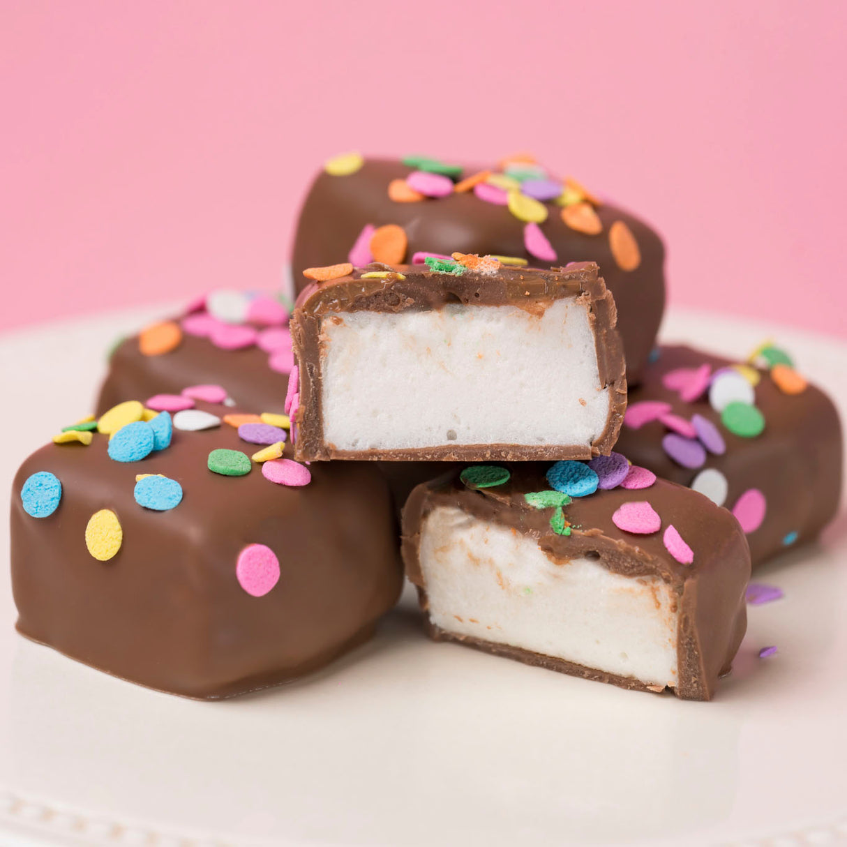 Milk Chocolate Pastel Confetti Marshmallows