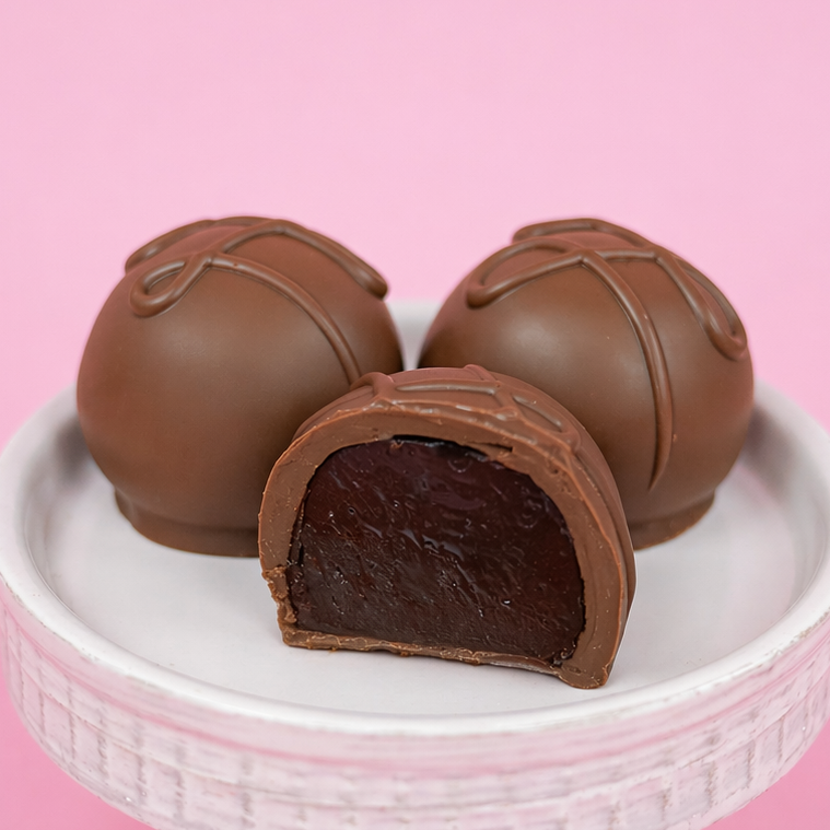 Milk Chocolate Ganache Truffles