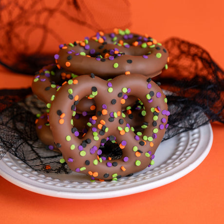 Milk Chocolate Halloween Confetti Pretzels