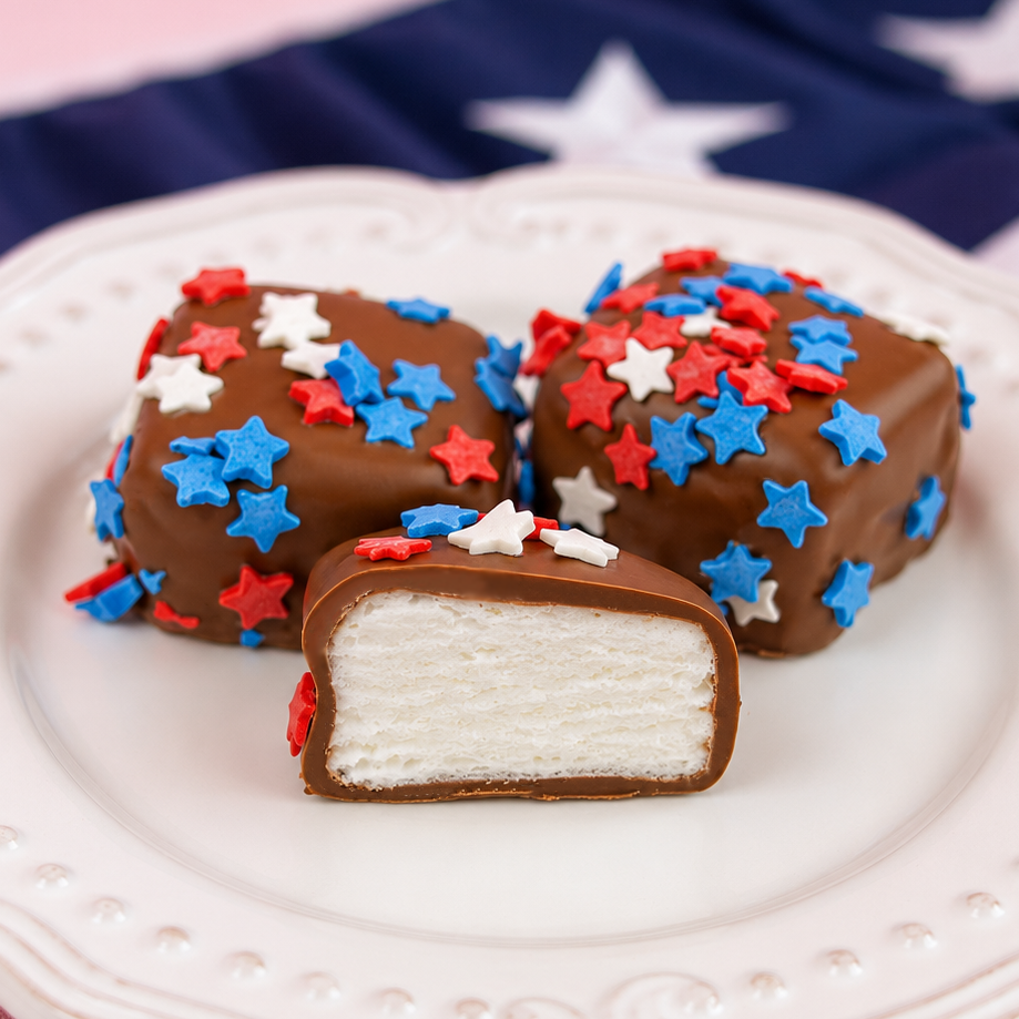 Milk Chocolate Patriotic Confetti Marshmallow