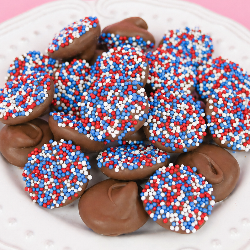 Milk Chocolate Patriotic Nonpareils