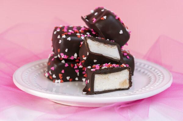 Valentine Confetti Dark Chocolate Marshmallows